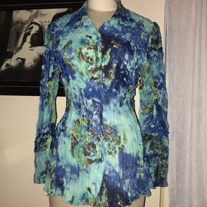 Alberto Makali Designer Blouse Sz L